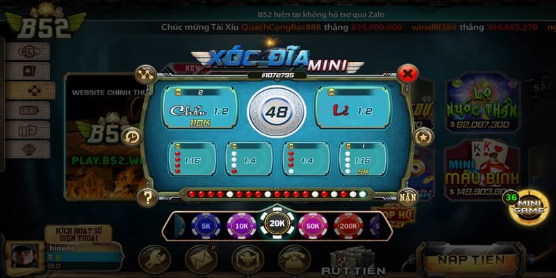 Tổng quan thực tế về xóc đĩa b52club